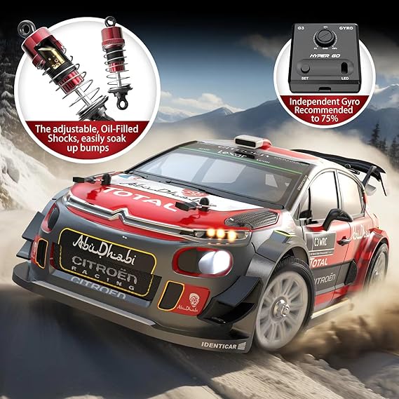 Hyper GO 1/14 Citroen C3 RC Drift Car — 4WD, 40MPH, Brushless, RTR w/ 2 Batteries