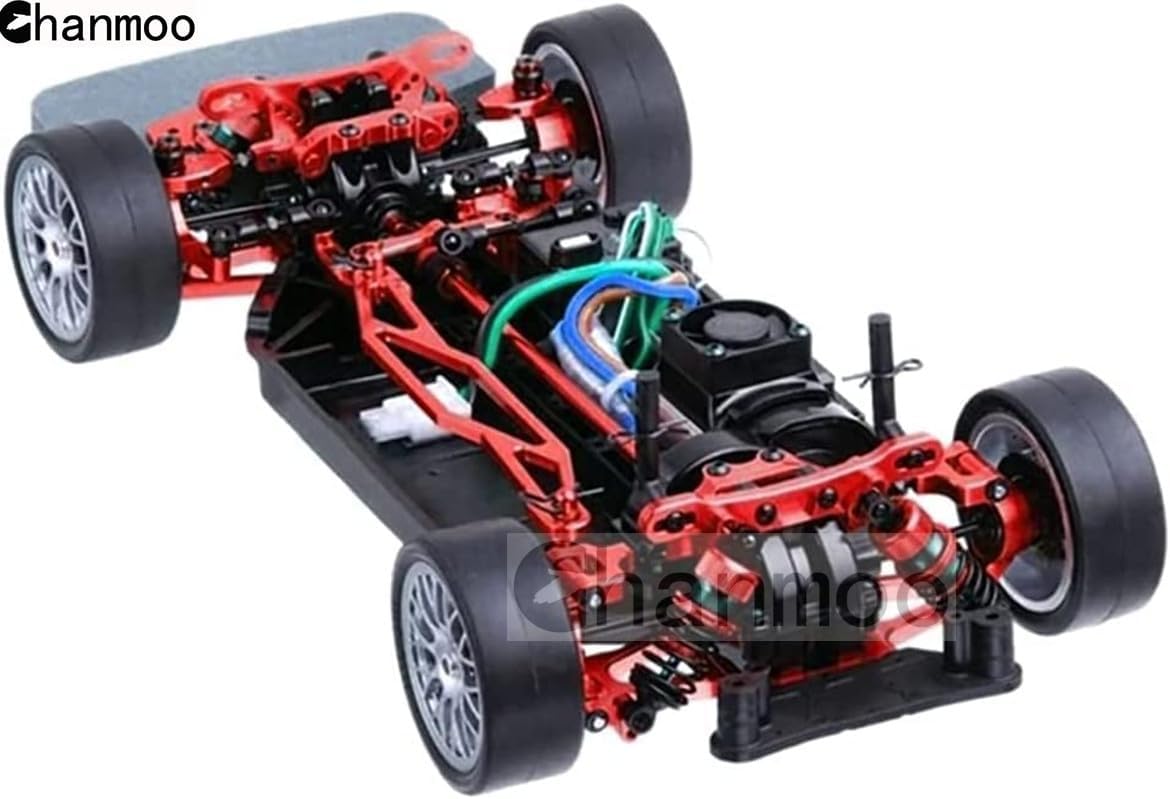 RC TT-02 Full Set Upgrade Kit Aluminum Drive Shaft Swing Arm Steering Cup CVD Bumper Motor Base Suspension Arms For Tamiya TT02 Upgrade Part 1/10 On Road Touring Rally Racing Car (Red 21PCS)