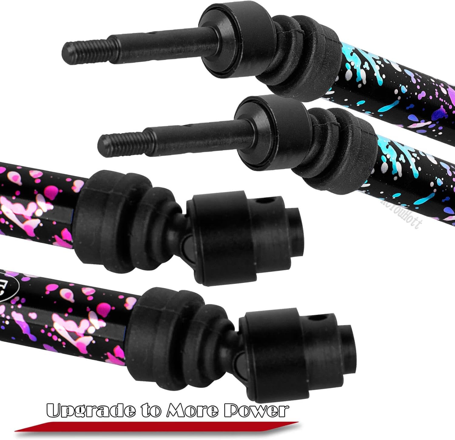 RC Upgrades Part Suspension Arm,Shock Absorber,Drive Shaft,Shock Tower,Caster Block,Steering Blocks,Stub Axle Carriers,Links,Bulkhead for 1/10 Rustler 2WD (VXL),Stampede 2WD (VXL),Colorful