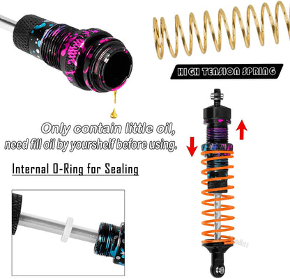 RC Upgrades Part Suspension Arm,Shock Absorber,Drive Shaft,Shock Tower,Caster Block,Steering Blocks,Stub Axle Carriers,Links,Bulkhead for 1/10 Rustler 2WD (VXL),Stampede 2WD (VXL),Colorful