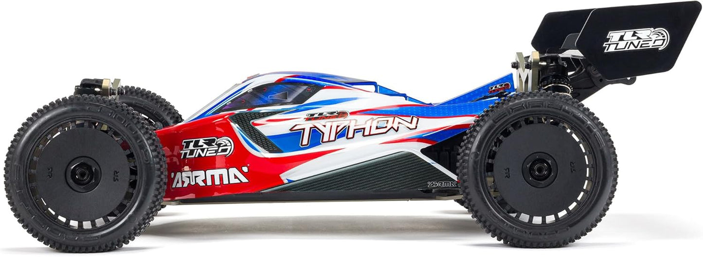 ARRMA RC Car 1/8 TLR Tuned Typhon 6S 4WD BLX Buggy RTR (Battery and Charger Not Included), Red/Blue, ARA8406, Cars, Electric Kit Other