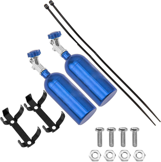 2Pack Vgoohobby Simulation Nitrogen Bottle Decoration Part Accessory Compatible with Traxxas TRX4 Axial SCX10 RC4WD Tamiya CC01 D90 90046 1/10 RC Crawler (Bue)