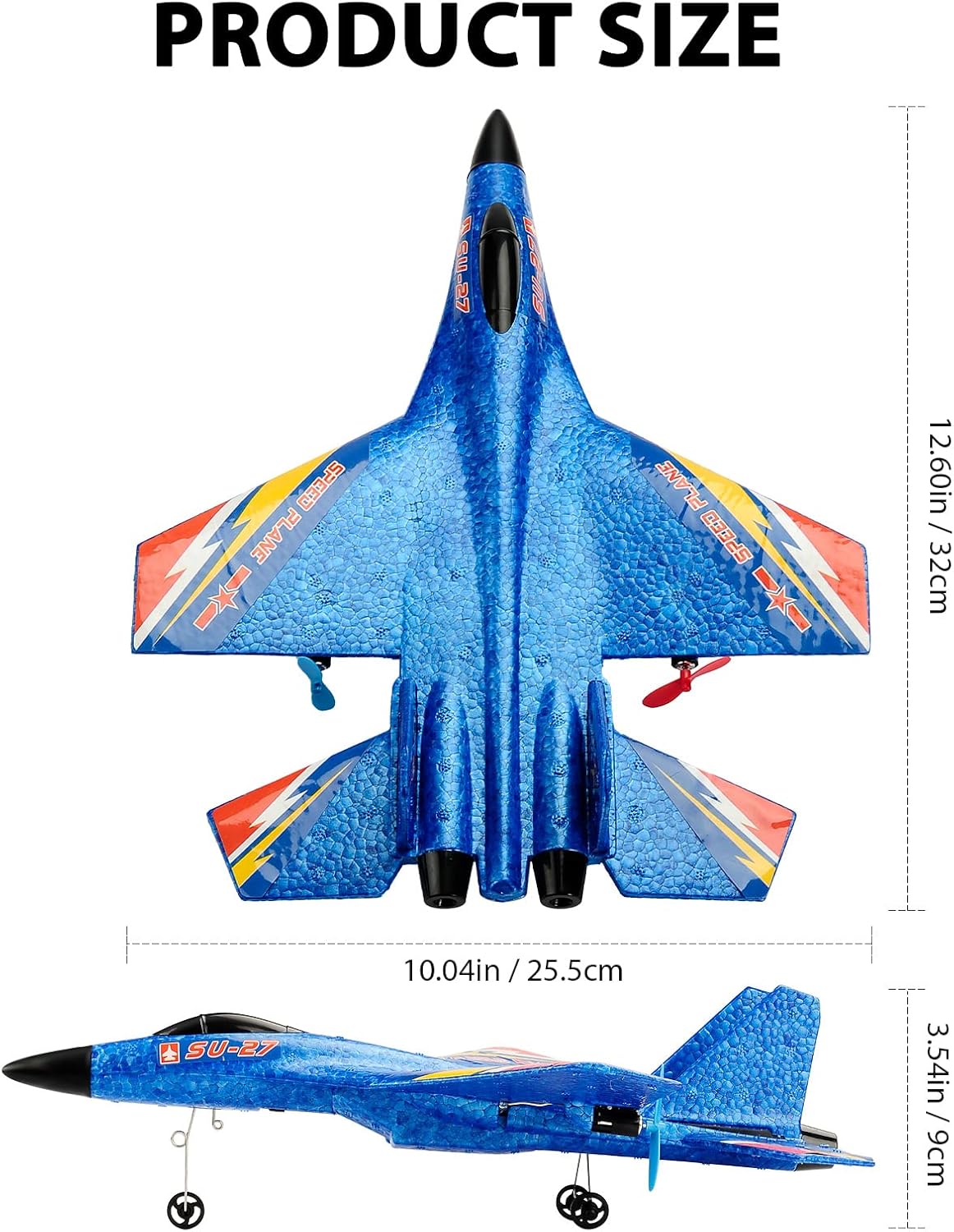 RC Plane Remote Control Glider Airplanes 2.4 GHZ 2 Channels, Easy to Fly RC Fighter, Remote Control Aircraft with Automatic Balance Gyro for Adult Kids Beginner
