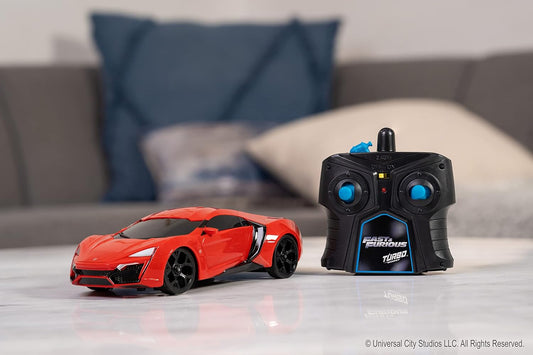 Fast & Furious 7.5" Lykan Hypersport Remote Control Car RC with 2.4GHz, Toys for Kids and Adults
