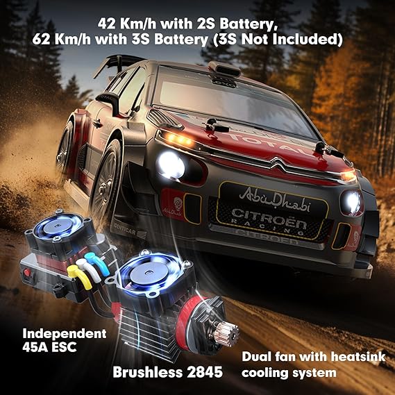 Hyper GO 1/14 Citroen C3 RC Drift Car — 4WD, 40MPH, Brushless, RTR w/ 2 Batteries