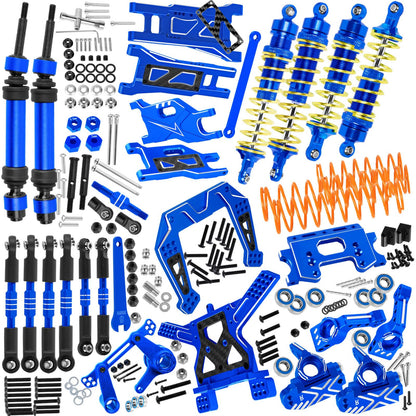 RC Upgrades Part Suspension Arm,Shock Absorber,Drive Shaft,Shock Tower,Caster Block,Steering Blocks,Stub Axle Carriers,Links,Bulkhead for 1/10 Rustler 2WD (VXL),Stampede 2WD (VXL),Colorful
